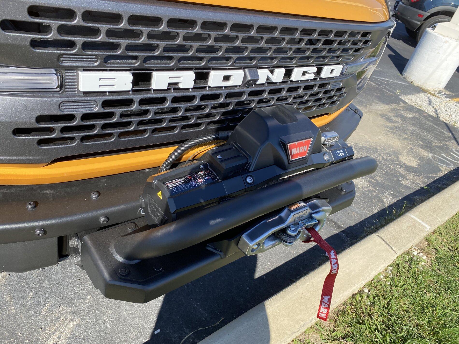 Ford Bronco Details of the Ford Performance Winch Package - Installed on a Basesquatch C10ED1AF-3526-4DD0-82C9-526028EC126A