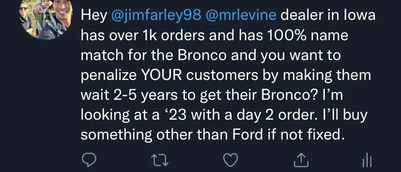 Ford Bronco Granger Ford -2022 Bronco Allocation - No one said it was going to be easy CD0FDEBA-0EF6-4F25-8563-34C8094476A4