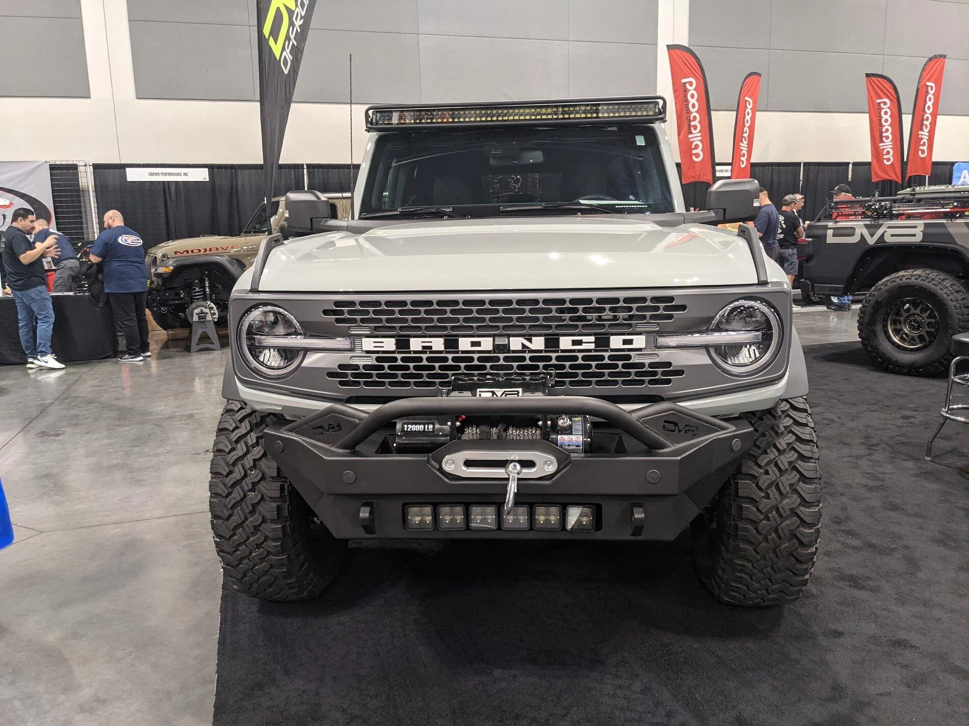 Ford Bronco DV8 & ADD front bumper photos on Broncos at Off-Road Expo PXL_20211009_195125620