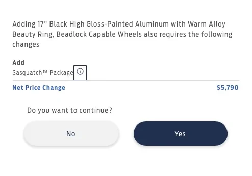 Ford Bronco Manual Sasquatch = Auto Sasquatch for pricing AutoSquatch