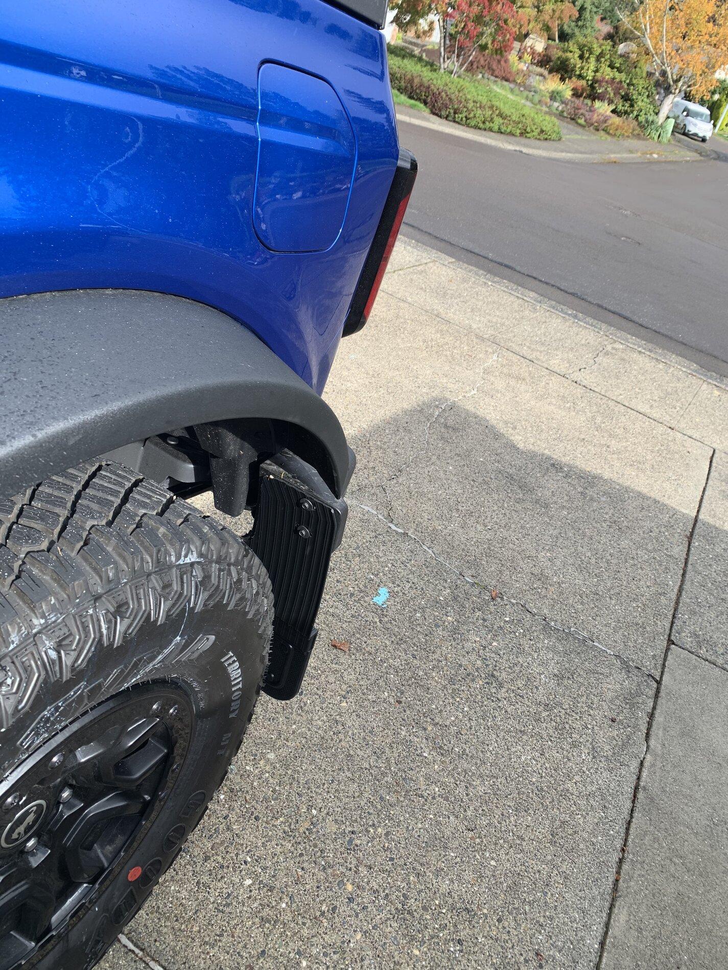 Ford Bronco 🐊 Gatorback Mudflaps received 🐊 922F6432-99F5-40D6-ABEF-2D38CE211AFC