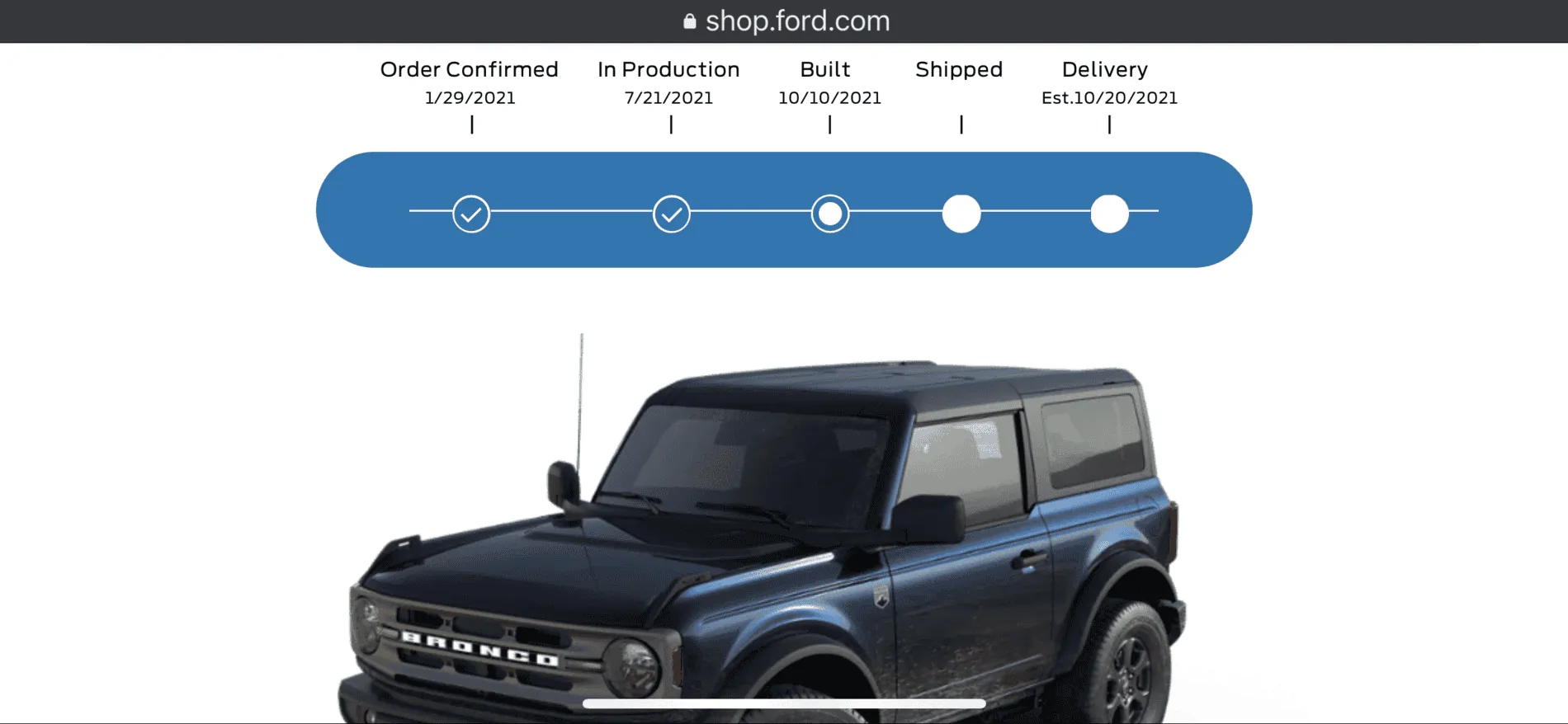 Ford Bronco Who's a 7/19 build? F947DB10-BEC2-4DA4-BEFC-42FDEADB7412