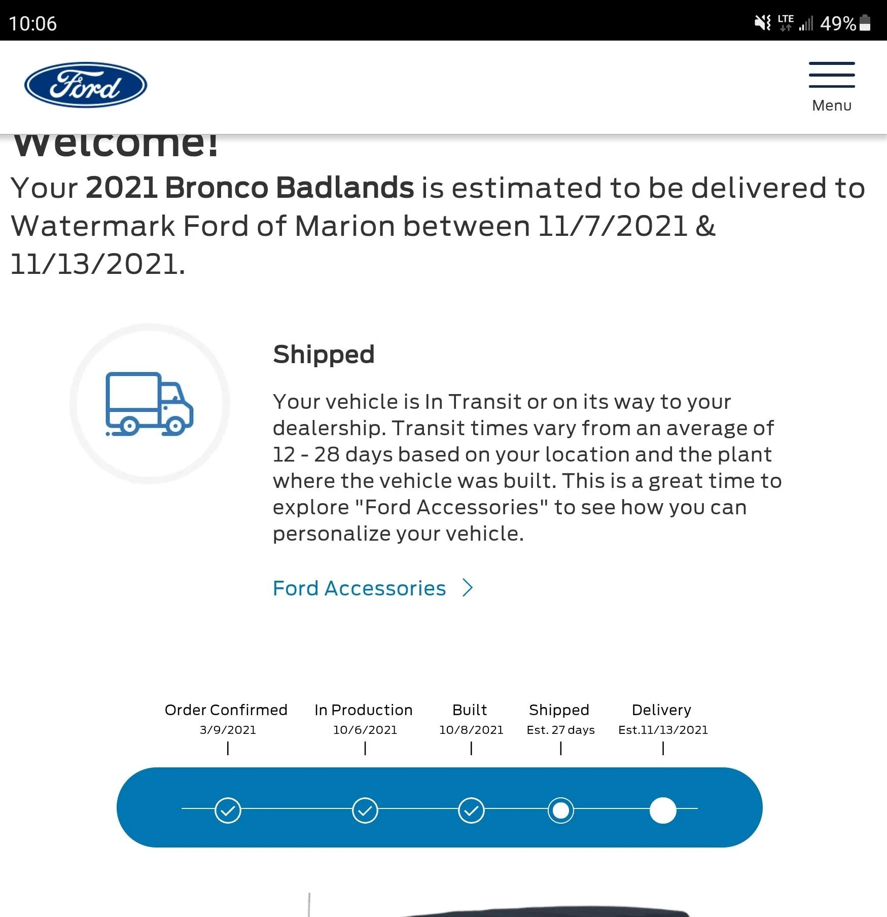Ford Bronco Dealer Delivery Estimate Screenshot_20211011-100604_Chrome~2