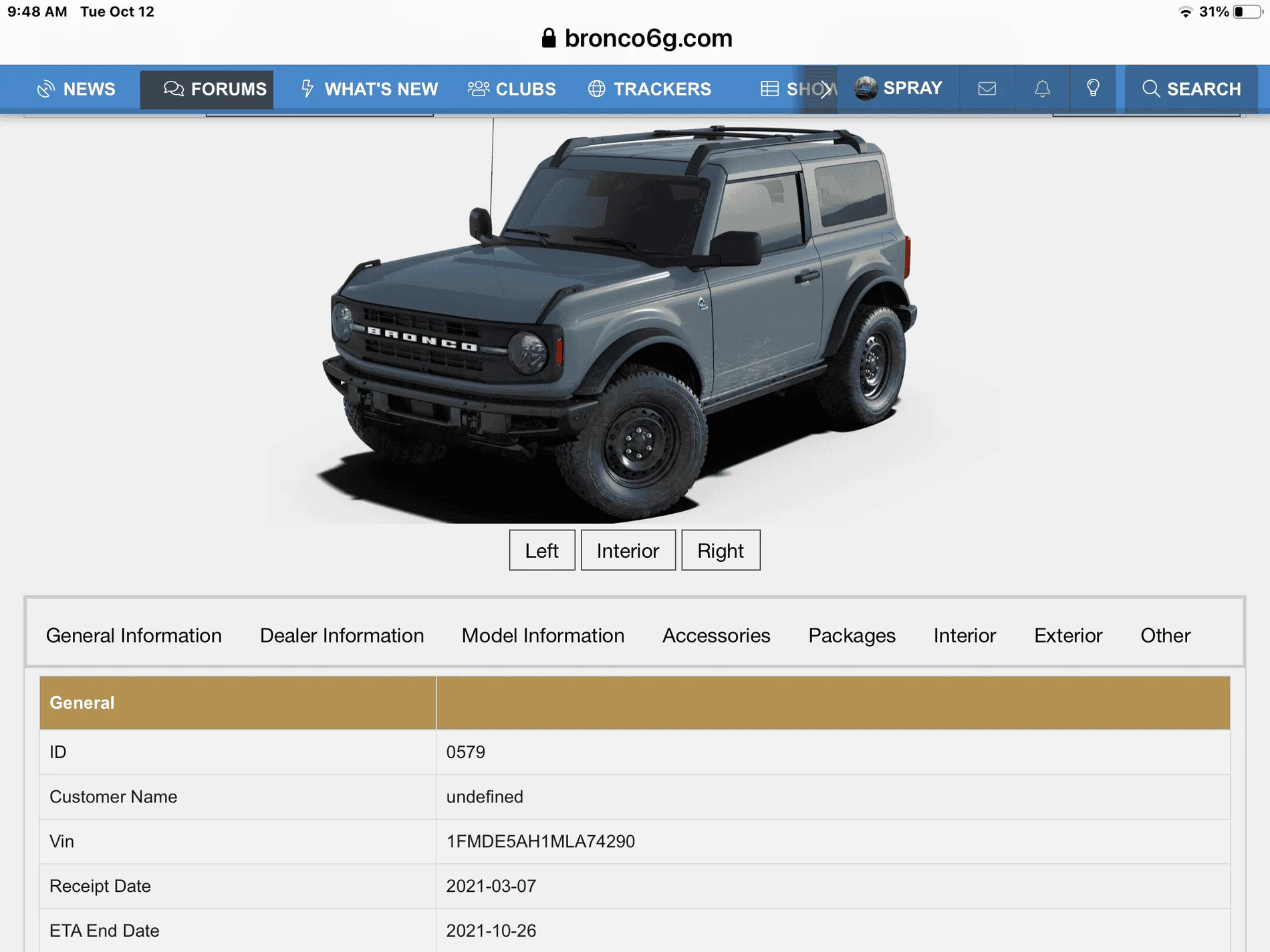Ford Bronco Bronco Tracker Down? 708CFA25-97D2-4E04-BBD1-4F5AE6CD5870