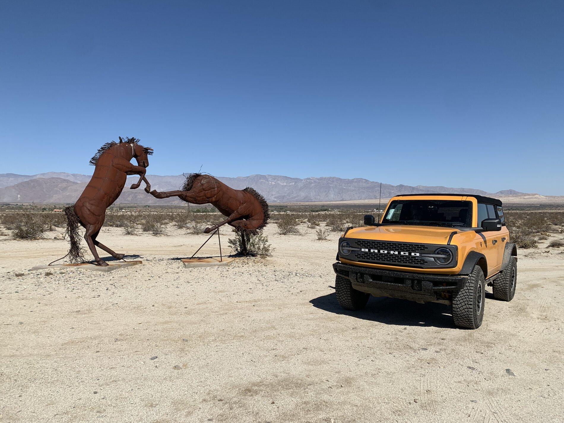 Ford Bronco Blasting through the desert in Badlands 8FF029F8-DFC4-4839-A841-A716C7ACBEA2