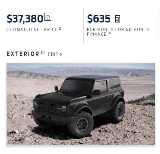 Ford Bronco Ordering error on my part :-( 1634087539112