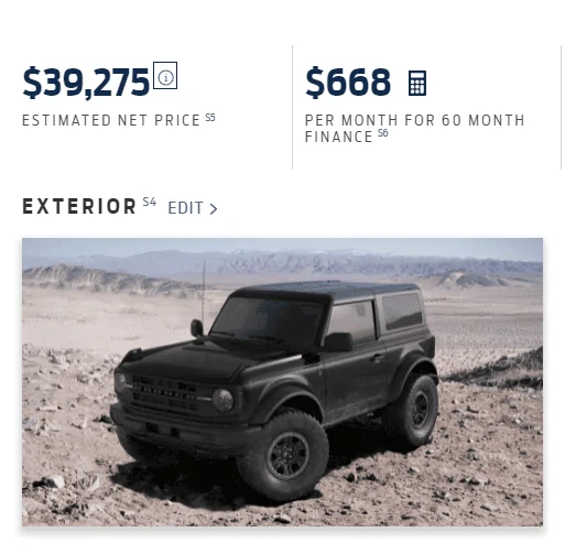 Ford Bronco Ordering error on my part :-( 1634087584301