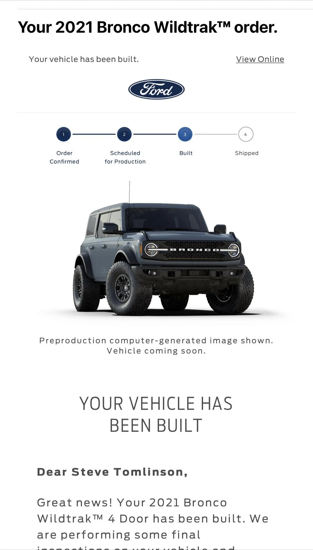 Ford Bronco *** DIRT MOUNTAIN Broncos - Built, Shipped, Delivered Tracker*** 5724537E-1B27-4EF7-9FF8-94118E82136D