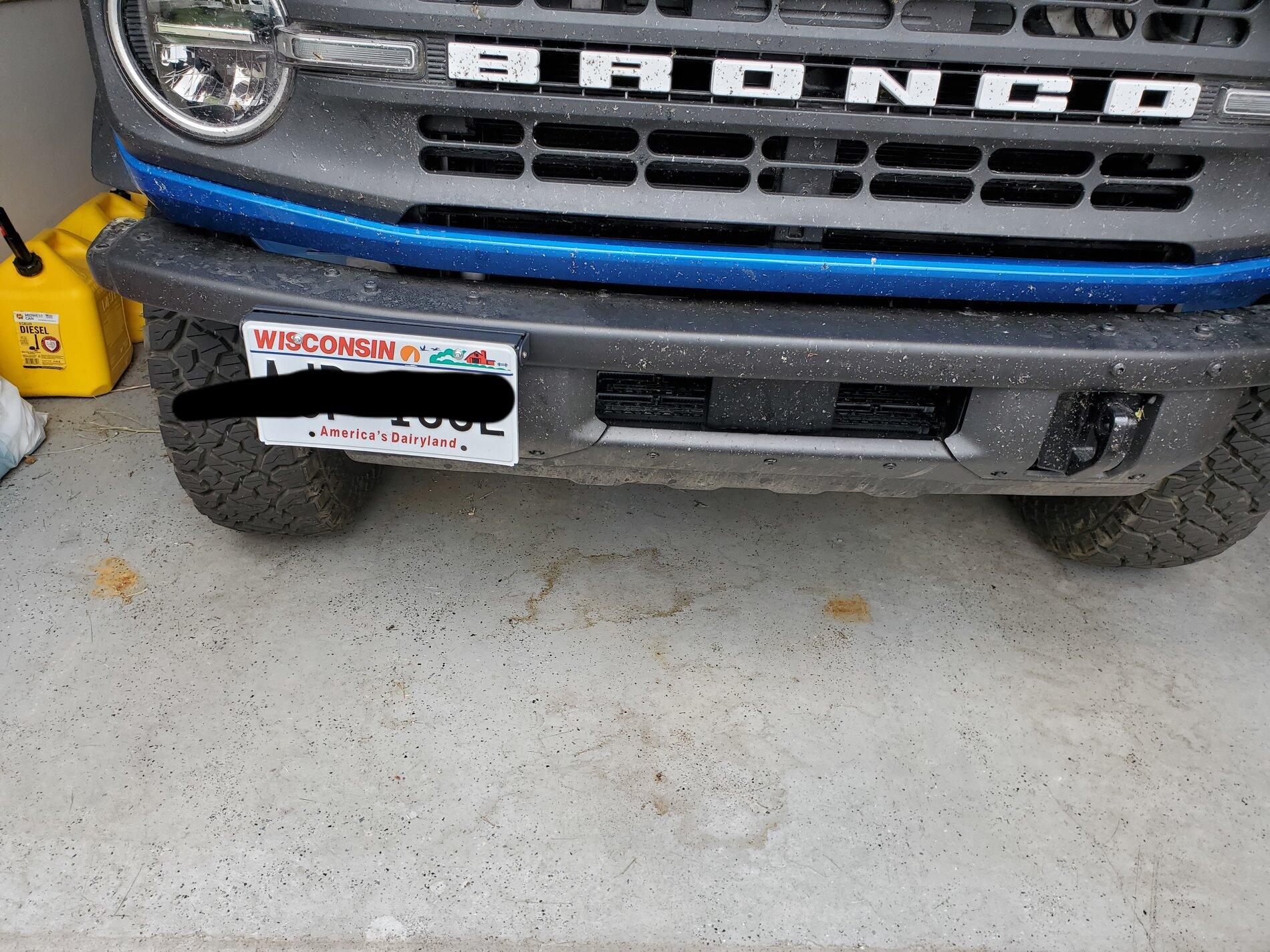 Ford Bronco Front license plate mount options? 20210920_113725