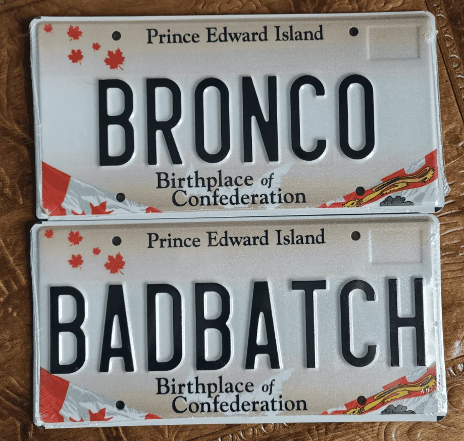 Ford Bronco Custom vanity license plate for Bronco? 1634142817964
