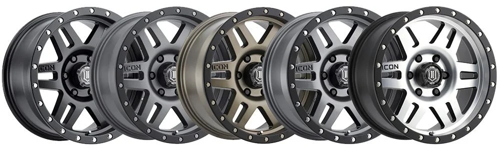 Ford Bronco ICON Alloys - Current List of Bronco Compatible Wheels Colors-SIX-SPEED