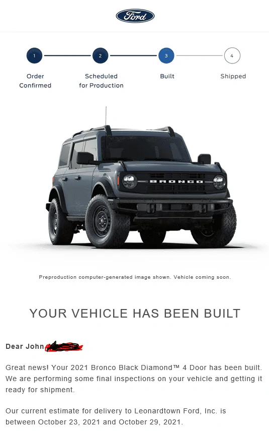 Ford Bronco *** DIRT MOUNTAIN Broncos - Built, Shipped, Delivered Tracker*** 1634209344574