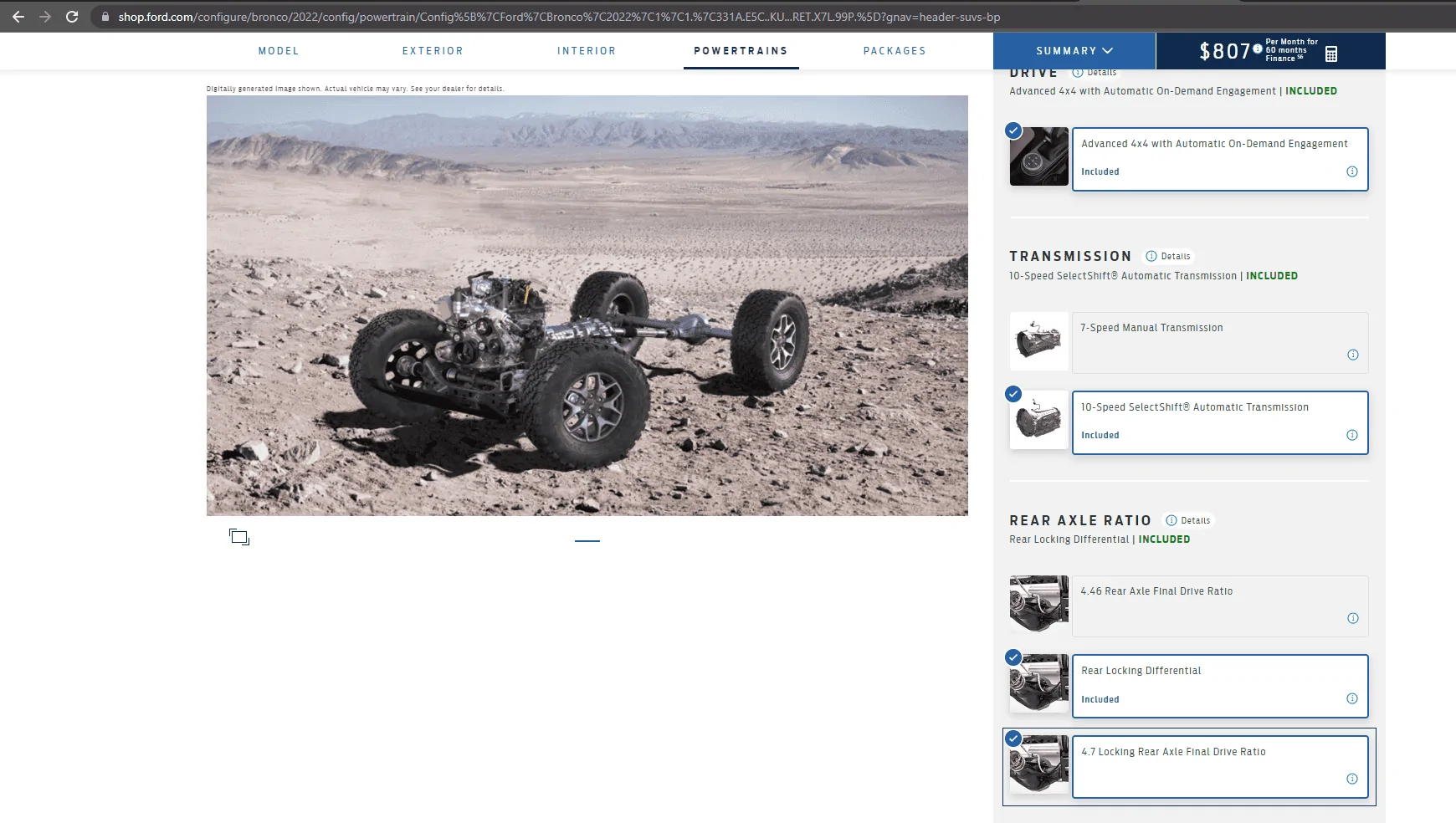 Ford Bronco 2022 4.7 Diff on any build? 2021-10-14