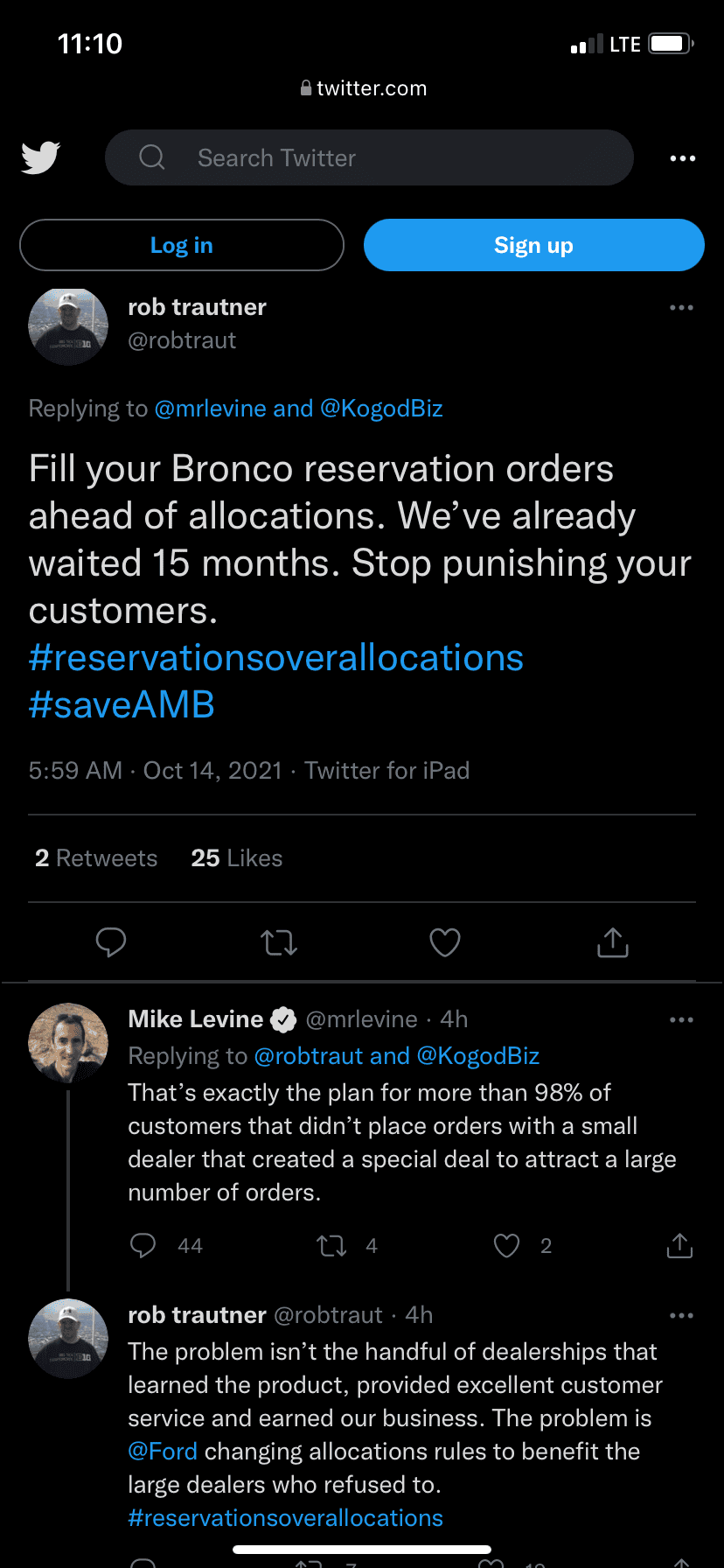Ford Bronco Mike Levine saying outright he does NOT care about Granger/Chapman/SAC 792C702D-6E55-430C-BC5B-19DC30AE37DB