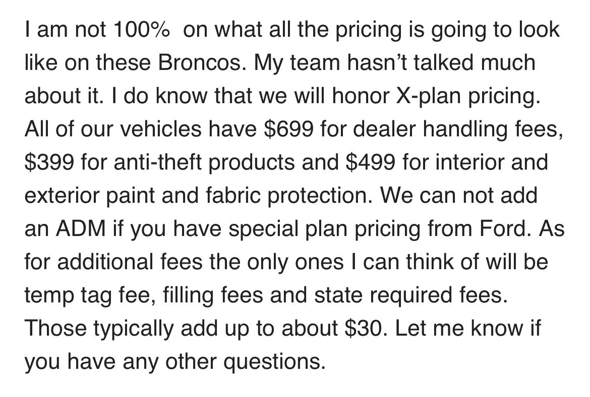 Ford Bronco Mike Levine saying outright he does NOT care about Granger/Chapman/SAC D1C07A5B-EDA3-4604-BD2D-DF61A89A900E