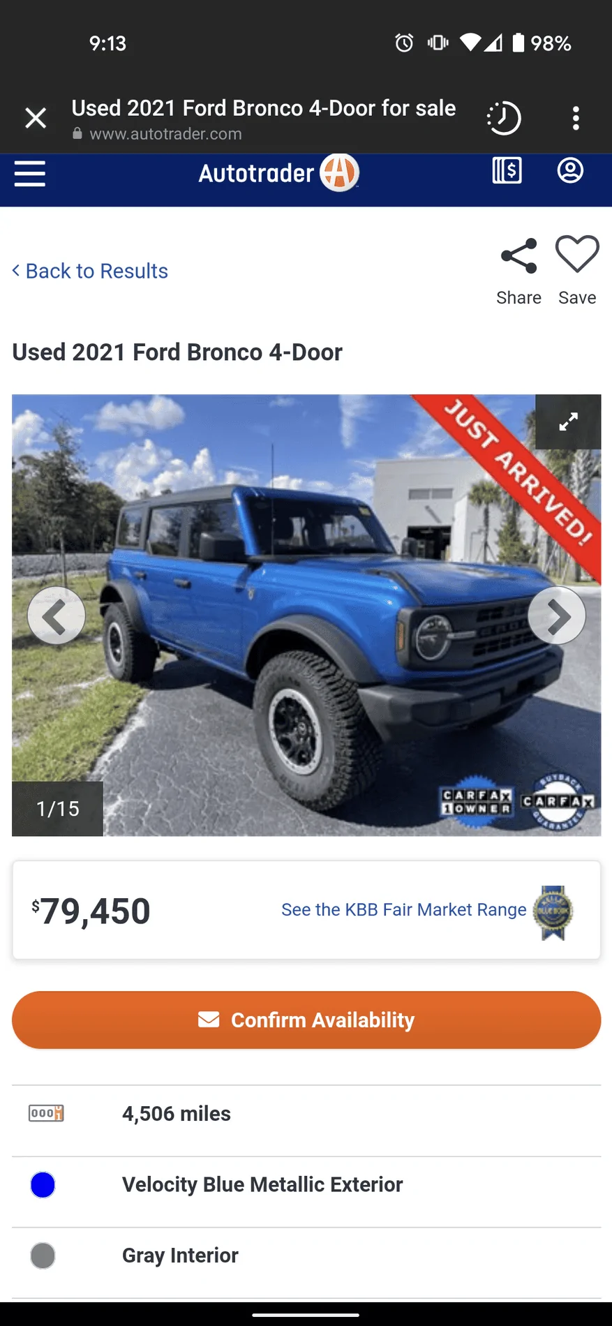 Ford Bronco More shenanigans: $80k base sas Screenshot_20211015-091344