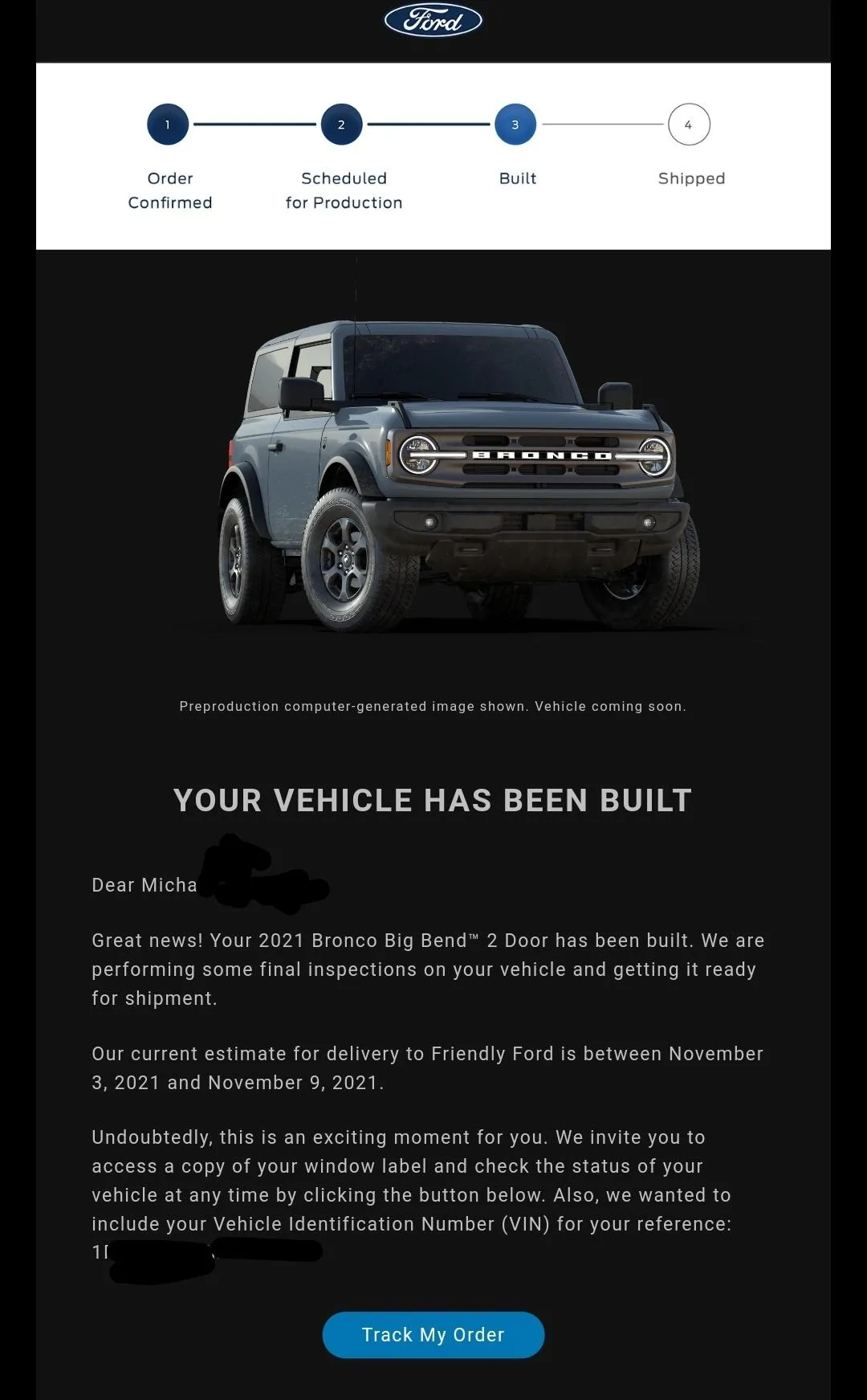 Ford Bronco *** DIRT MOUNTAIN Broncos - Built, Shipped, Delivered Tracker*** Screenshot_20211015-061717__01