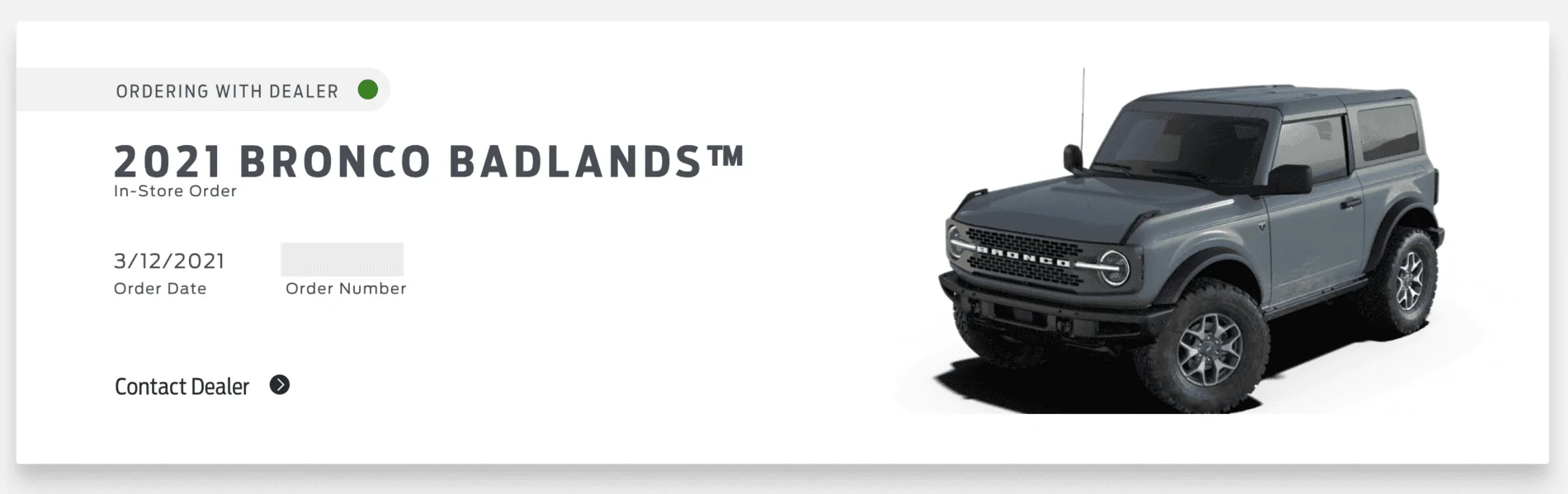 Ford Bronco 2022 Orders Screen Shot 2021-10-15 at 9.59.00 AM