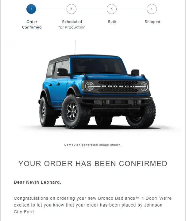 Ford Bronco 2022 Orders 1634306877365