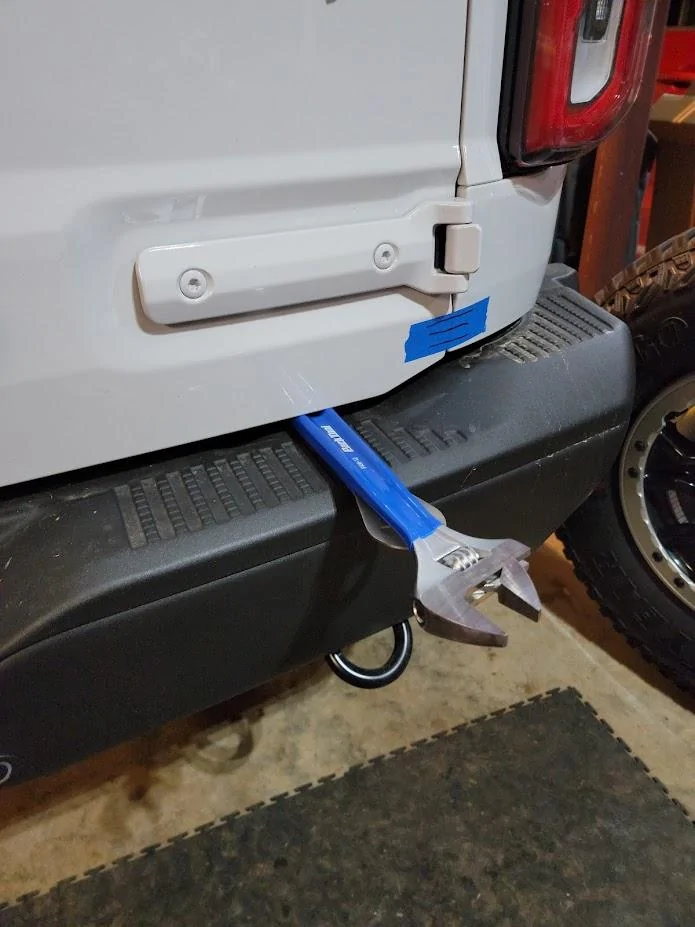 Ford Bronco Rough Country Tailgate Reinforcement - Installed - fastener issue -W8CiXoTQ5GEzvtaQREkSLUleQ=w696-h927-no?authuser=0