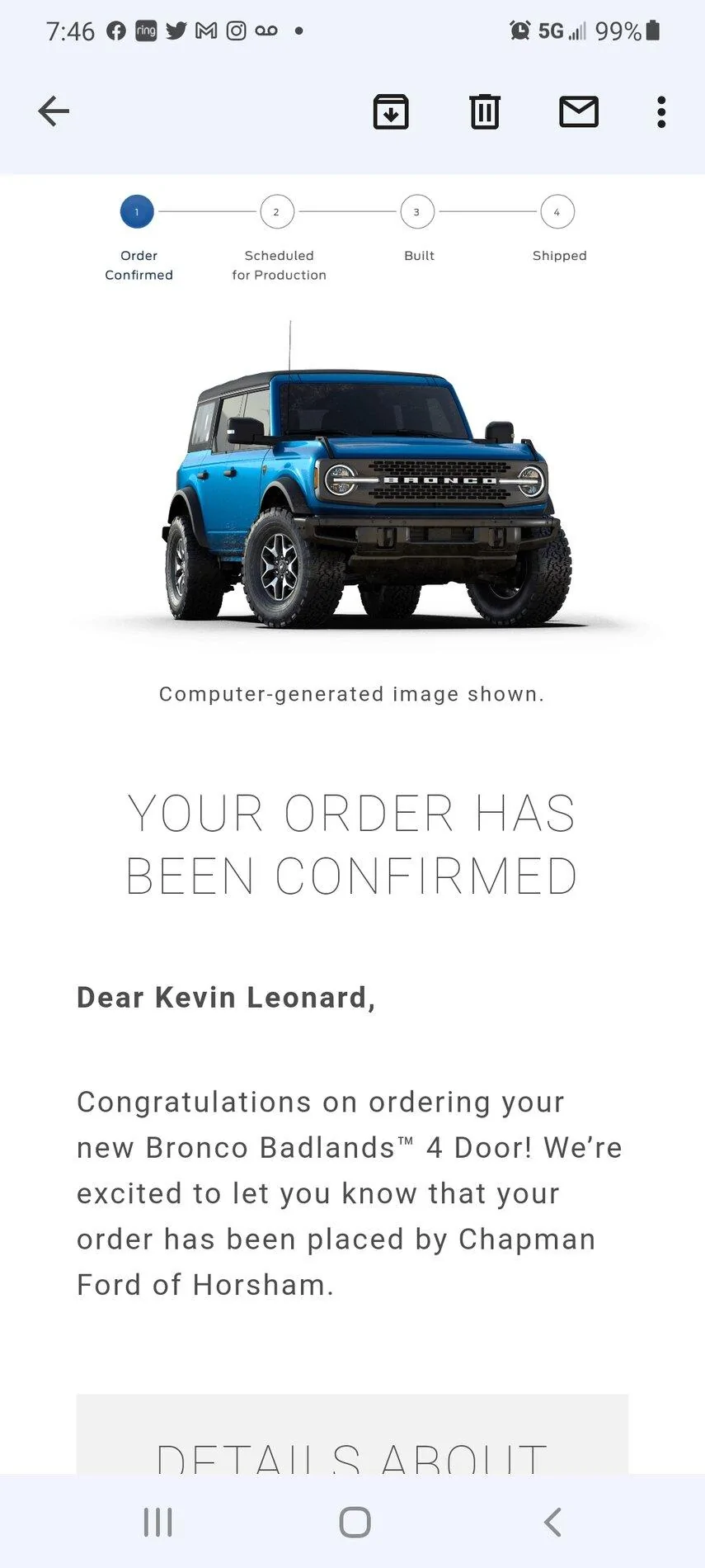 Ford Bronco 2022 Orders Screenshot_20211016-074640_Gmail