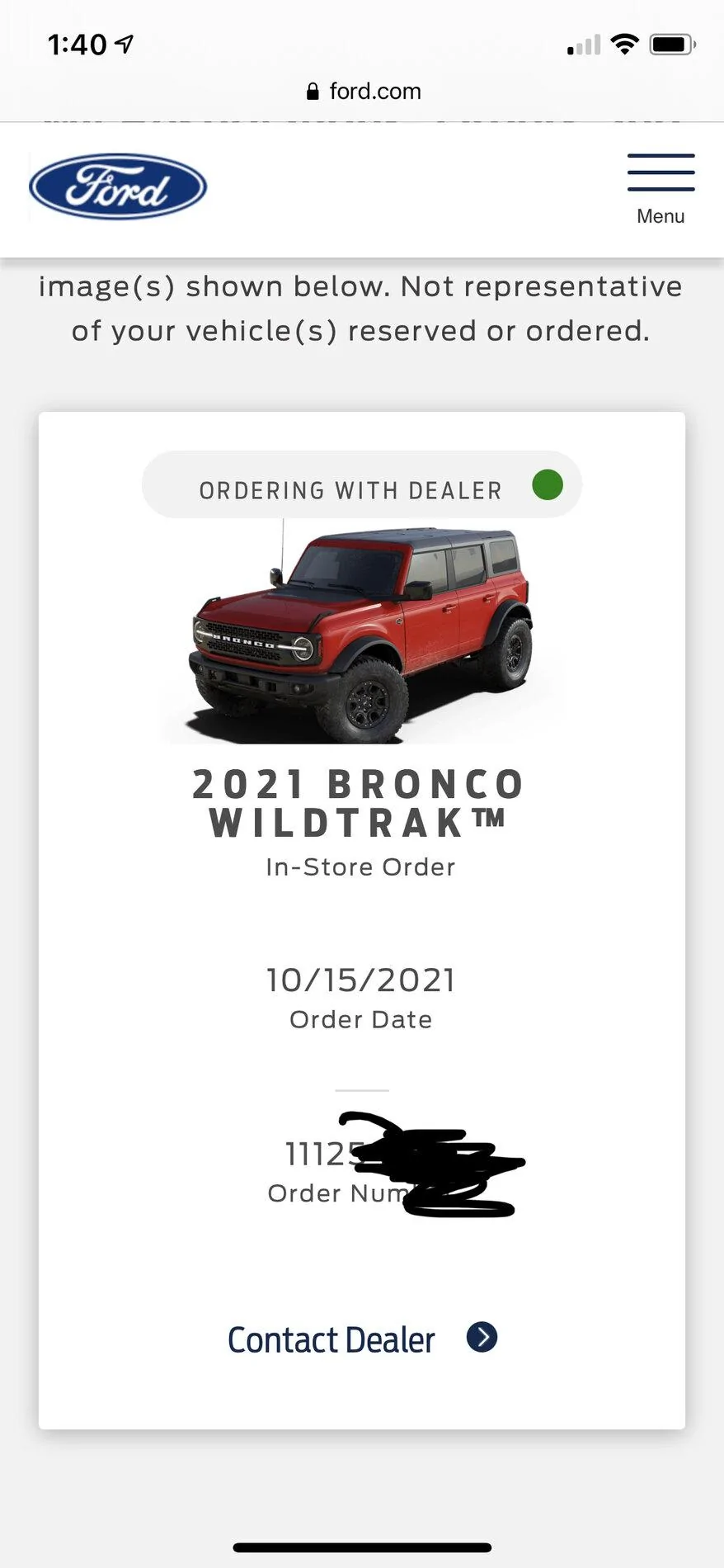 Ford Bronco Never received an Order Confirmed email 4FE9CC6D-168D-4412-8537-9776FB44003E