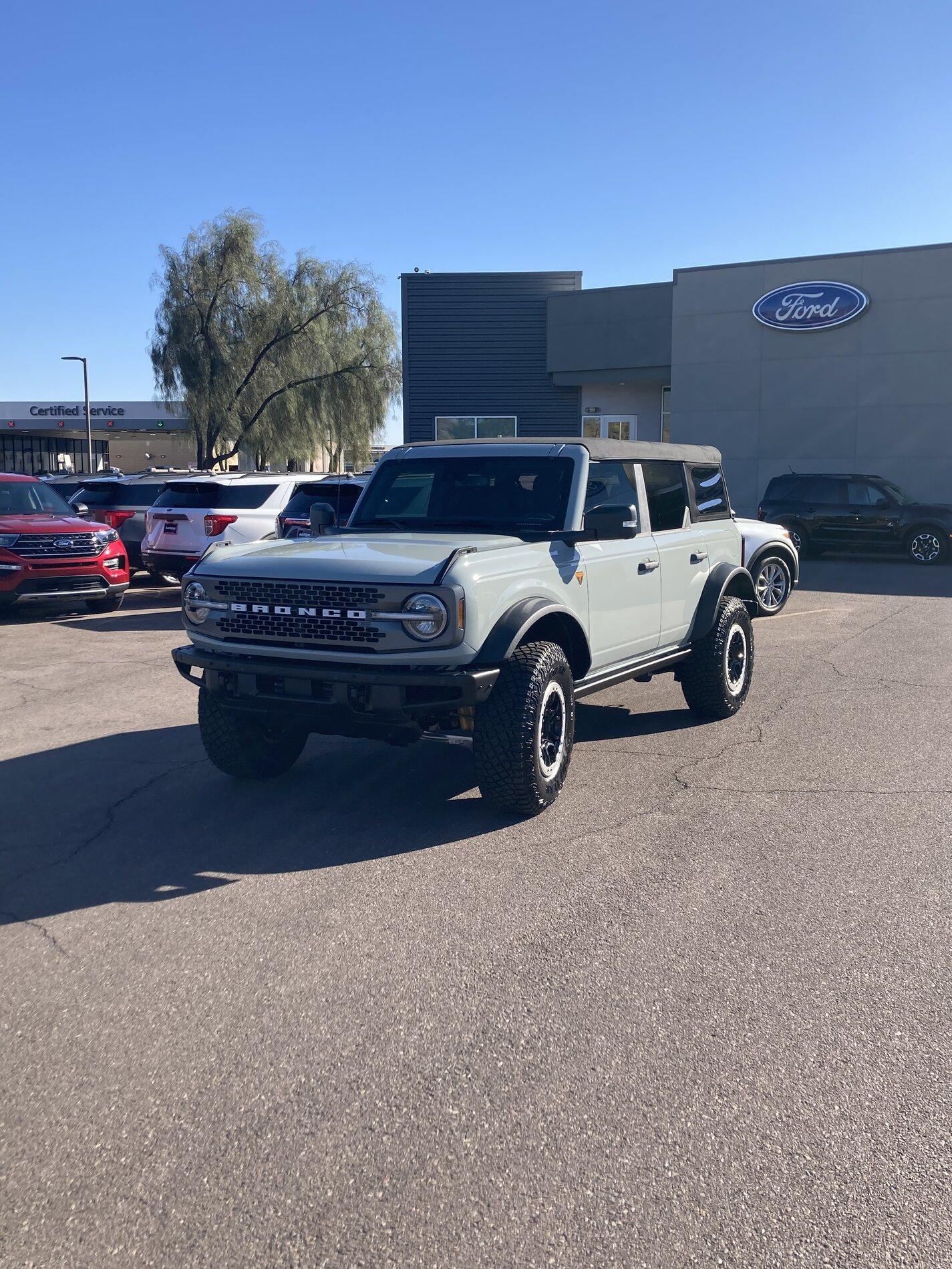 Ford Bronco Test drive 2.7 Auto 7751822D-8EA6-4924-A2A1-34B894CB1481