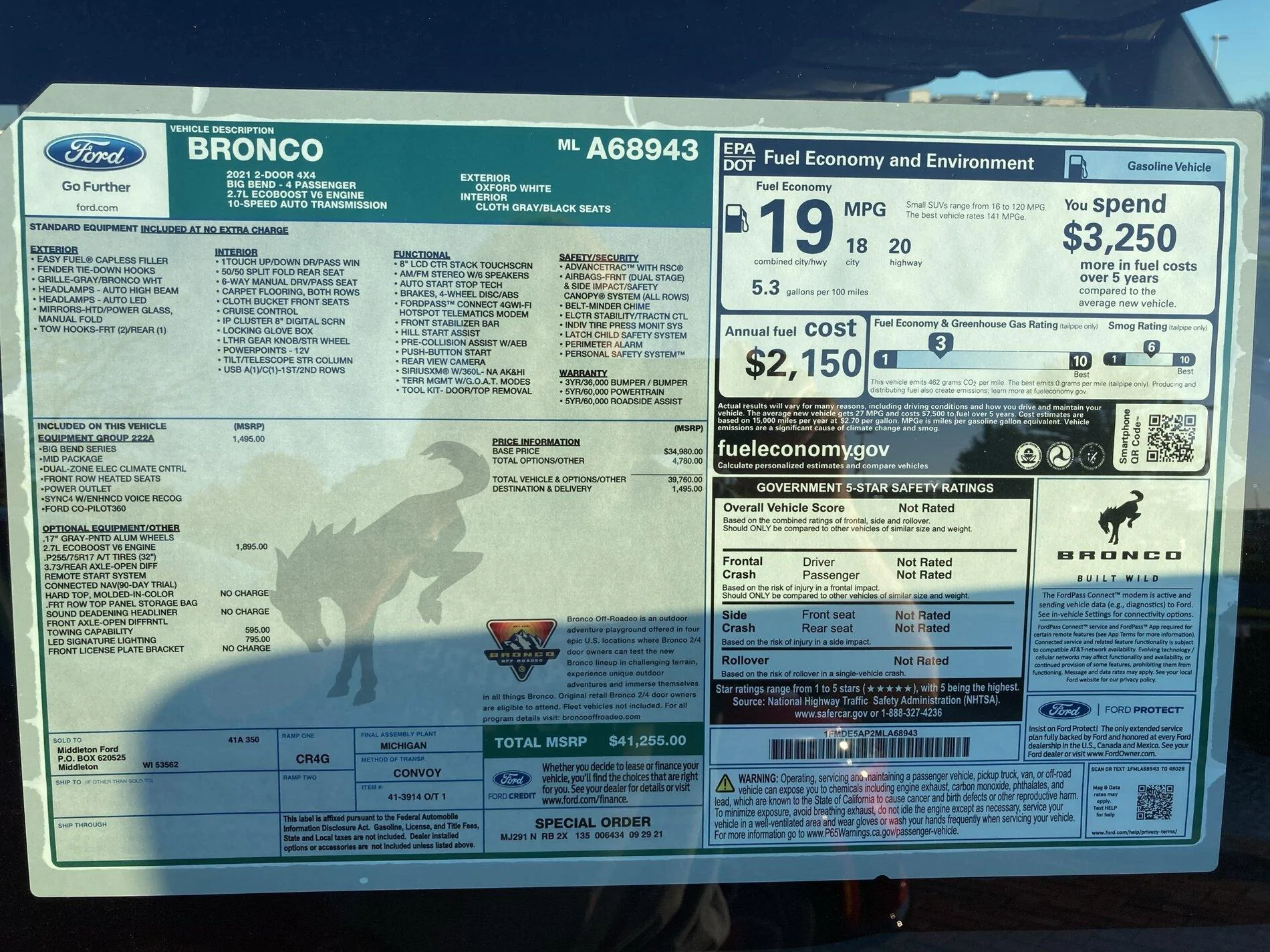 Ford Bronco Bronco Team 2 door. E1652FB4-F09C-49AE-A578-63AE0AE71074