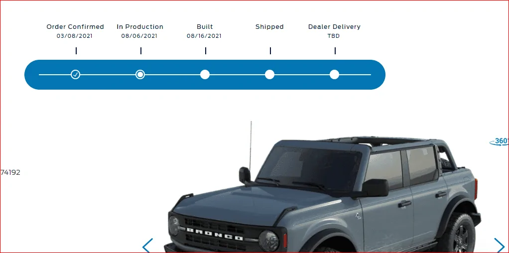 Ford Bronco 🛠 8/2/21 build Week Thread 1634564407278