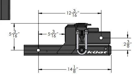 Ford Bronco Favorite Hitch Cargo Carrier - Folding 1634573492164