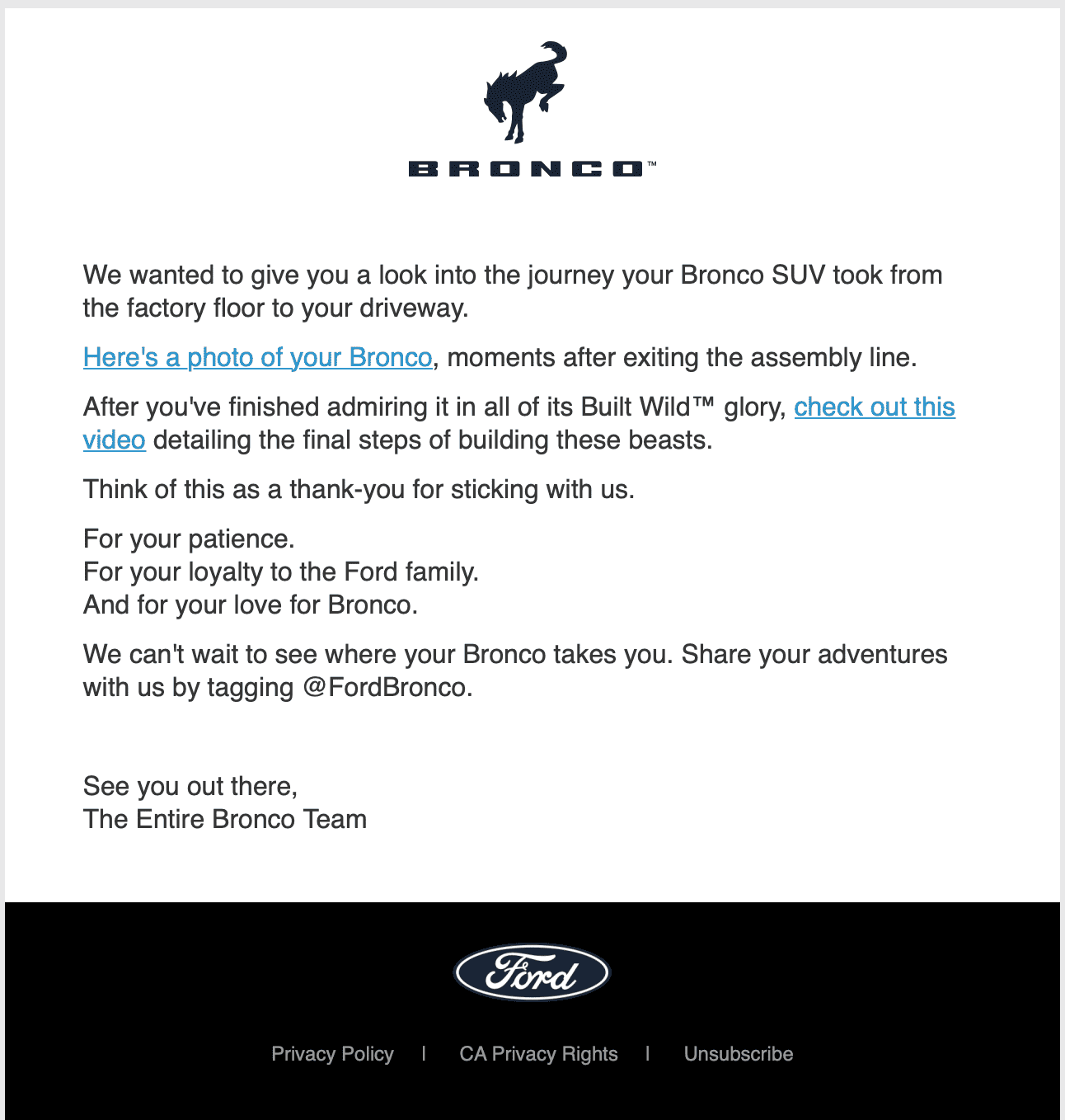 Ford Bronco Post Your Bronco Production Line Pics! (From Ford Emails Starting Today) Screen Shot 2021-10-18 at 12.06.39 PM