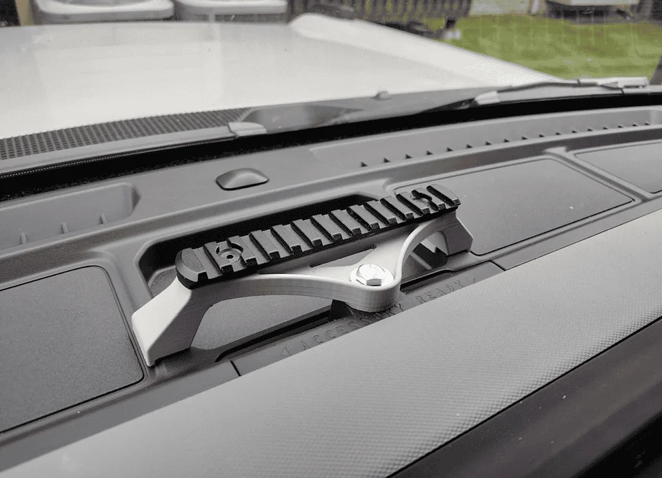 Ford Bronco My Homemade Mini Accessory Rail for 2021 Bronco Dash (3D Printed) 1634585776350
