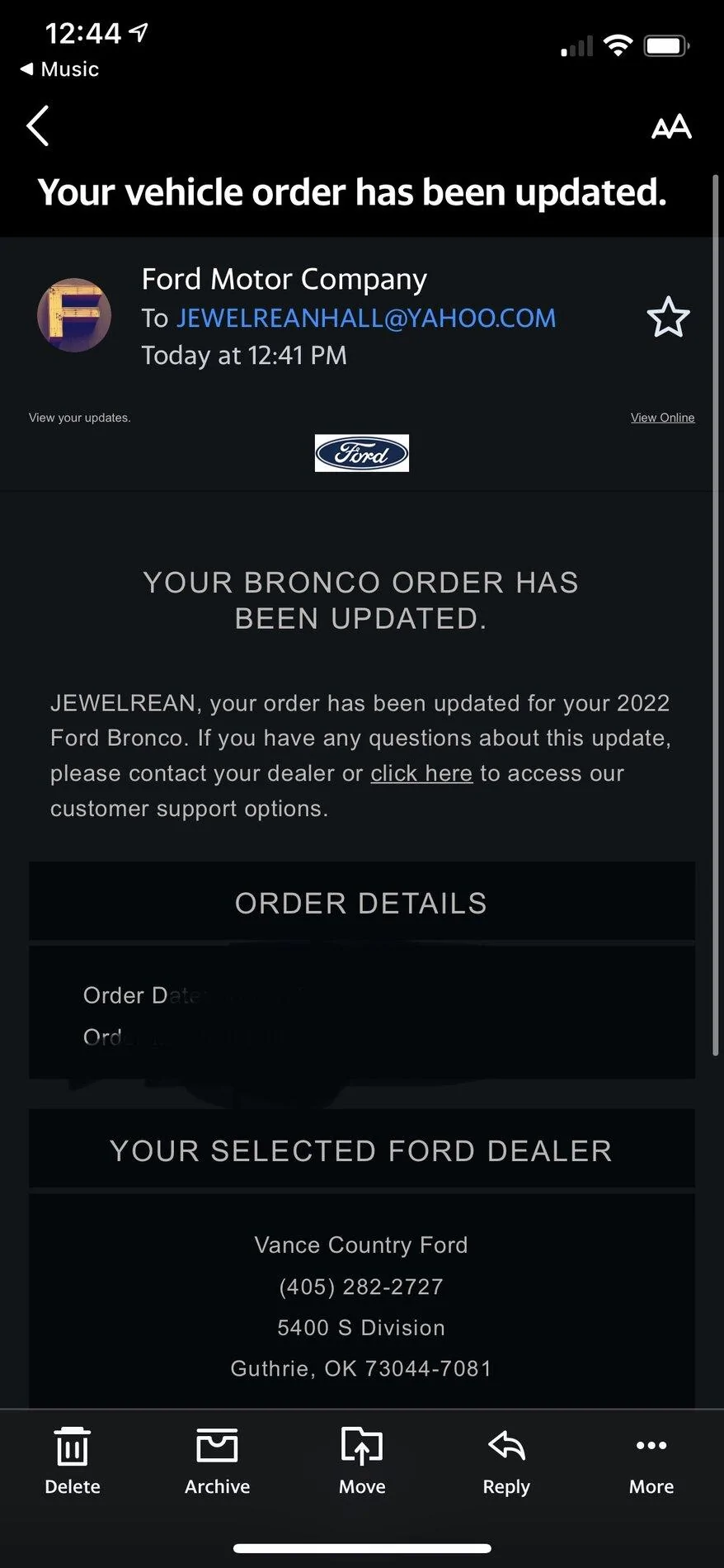 Ford Bronco MY 2022 ford order email? EA19D8A8-9BF2-4172-BC66-9CB8B14DB7A7