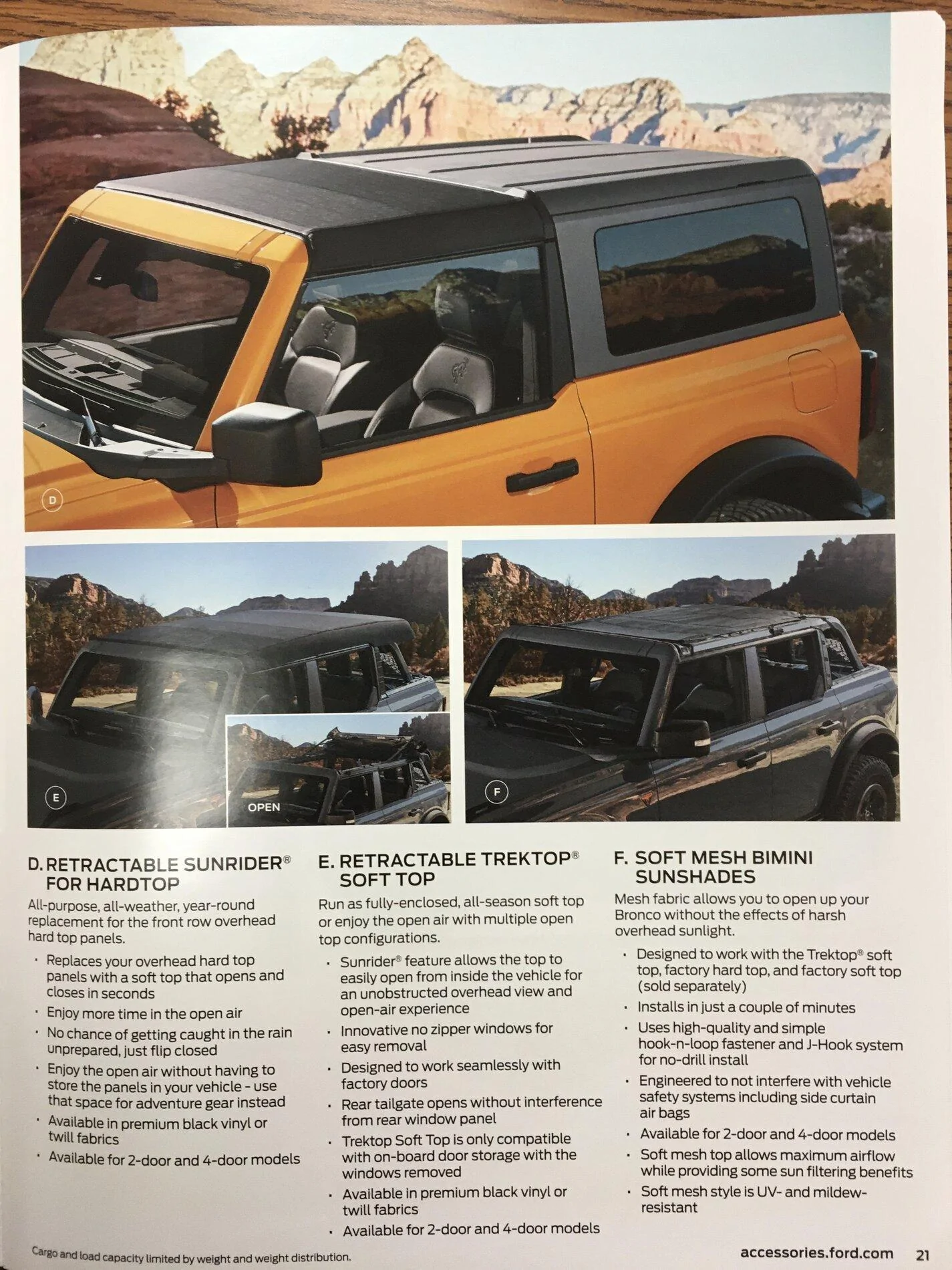 Ford Bronco Ford Bronco Accessories Catalog w/ Part Numbers and Retail Pricing BFE92B83-FFCF-4221-B9FF-D65C7AF72C5C