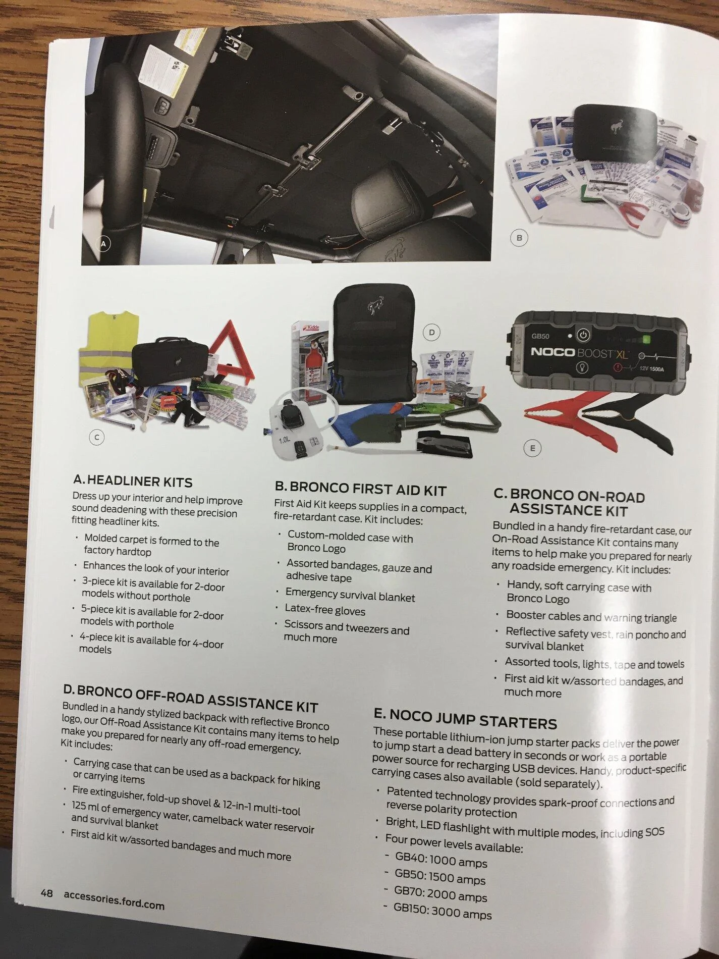Ford Bronco Ford Bronco Accessories Catalog w/ Part Numbers and Retail Pricing 5BF75633-8CC4-4185-8969-13D6784B7E81