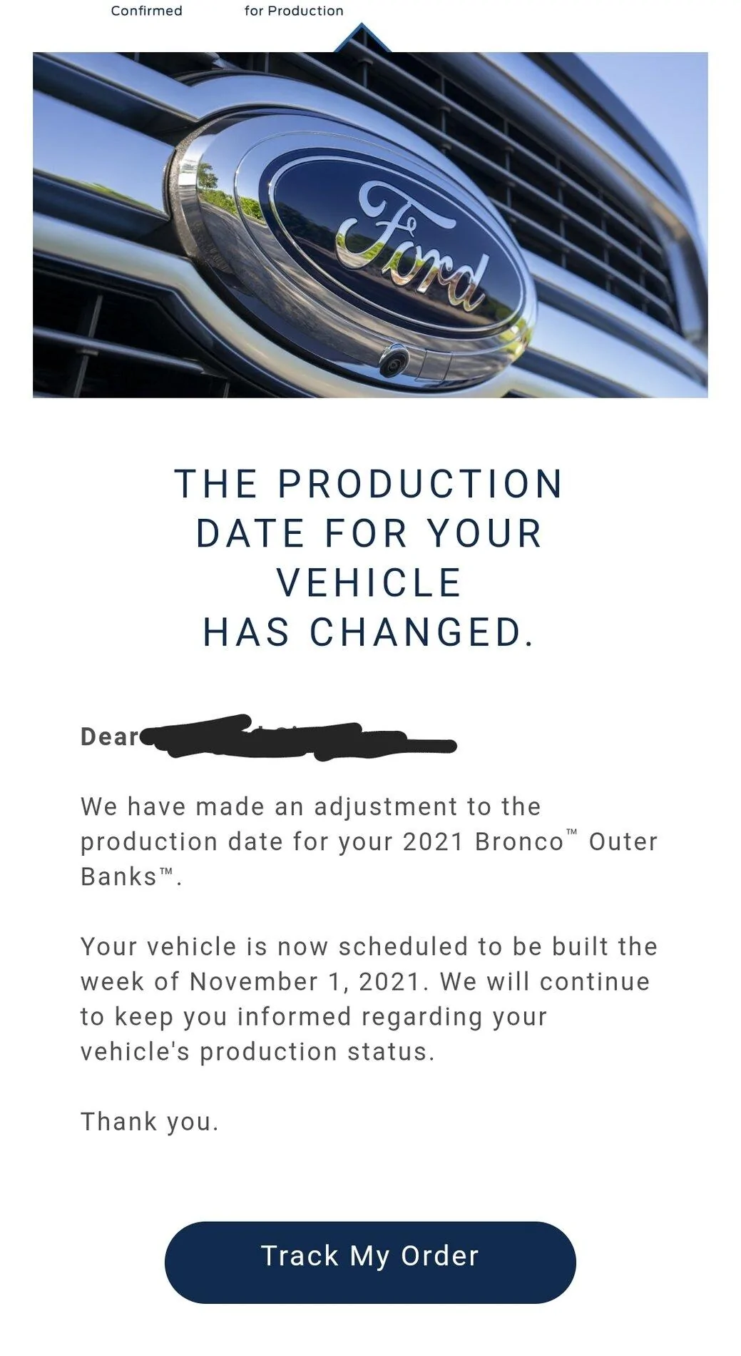 Ford Bronco Please Help! Invalid Vin/Order number ford 1