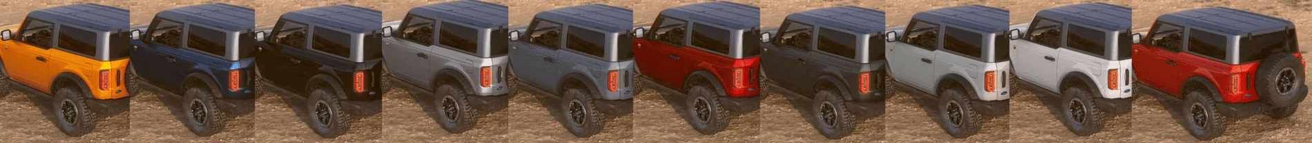Ford Bronco Color Matched Hardtop vs Stock Carbonized Gray 1596481356069