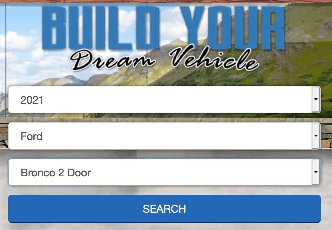 Ford Bronco 2 door Bronco and new options added to Interactive Garage builder hLnI4Vd