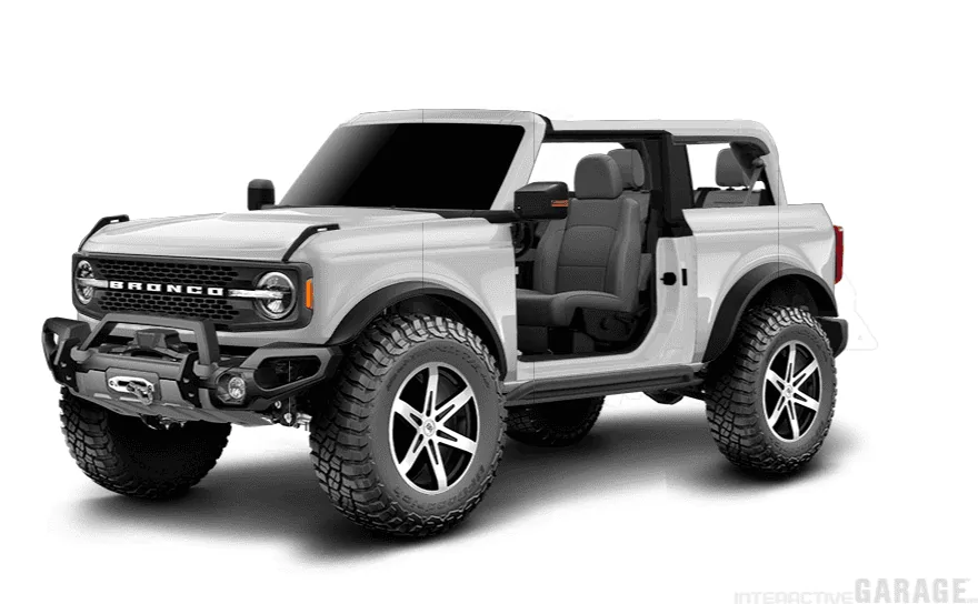 Ford Bronco 2 door Bronco and new options added to Interactive Garage builder 1596497283955