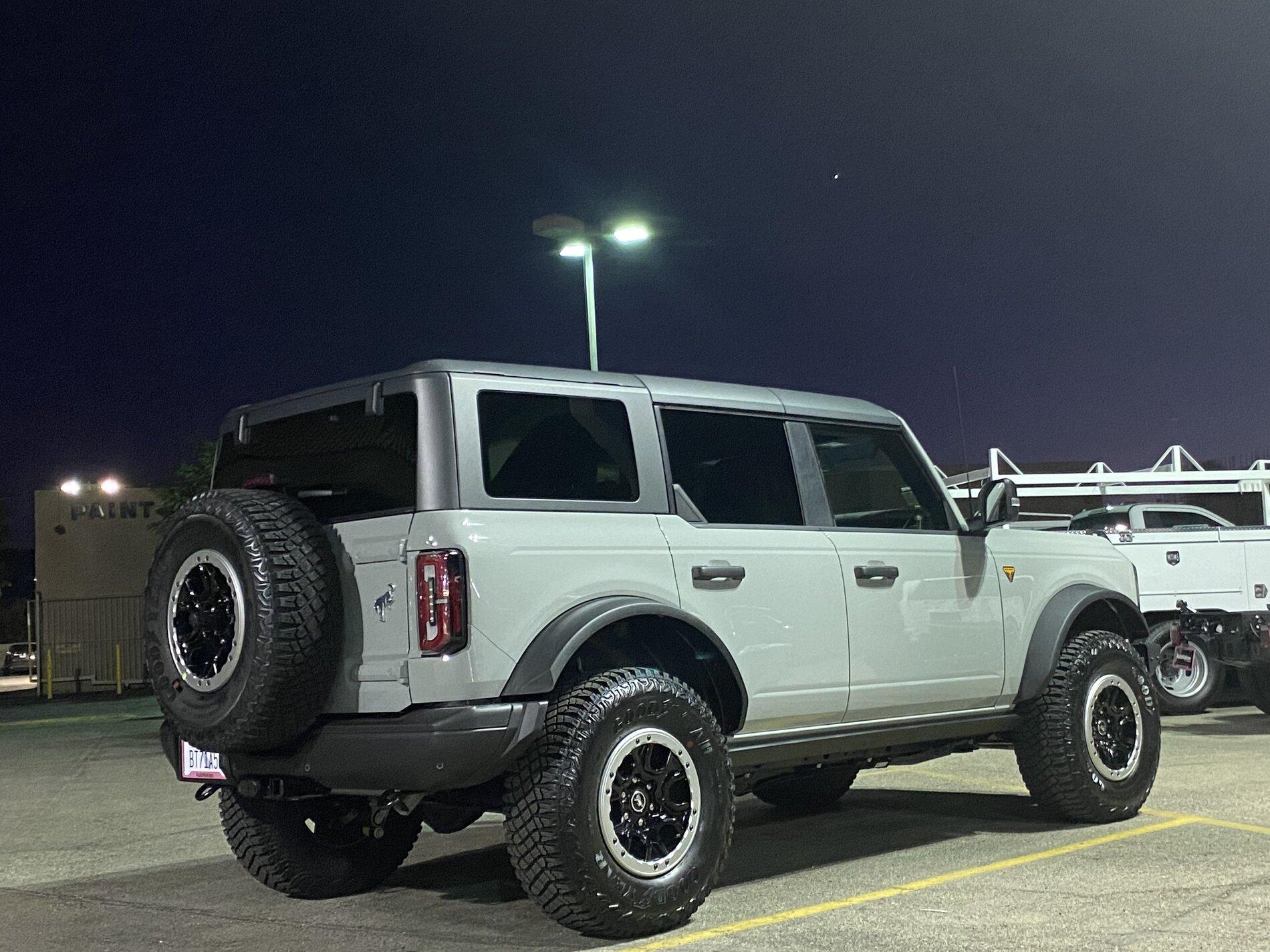 Ford Bronco [Updated with videos!] Kid Trax Bronco 2021 - my son's 1 of 1 Cactus Gray Motorized Powerwheels E21B1313-6F5E-43E2-9ADF-CDDE75C39620