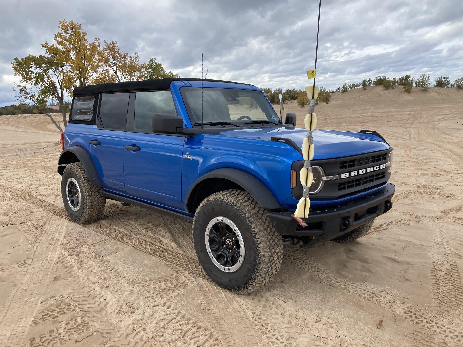 Ford Bronco Detroit to Silver Lake Sand Dunes in Bronco Black Diamond 7321A6BC-A156-4E15-B9BD-CBDB8B6B5FCB
