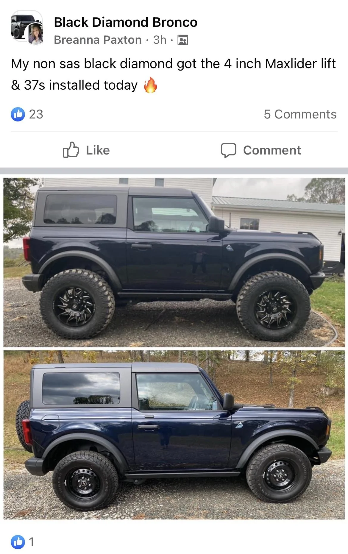 Ford Bronco Bronco gone full jeep w/ 4" Maxlider lift & 37's 2D474F30-8792-42C7-AF04-9203149C453A