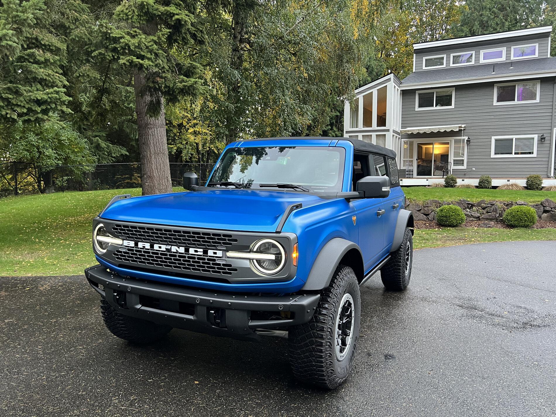 Ford Bronco XPEL Stealth PPF on Velocity Blue Bronco Badlands 🤩 IMG_1691