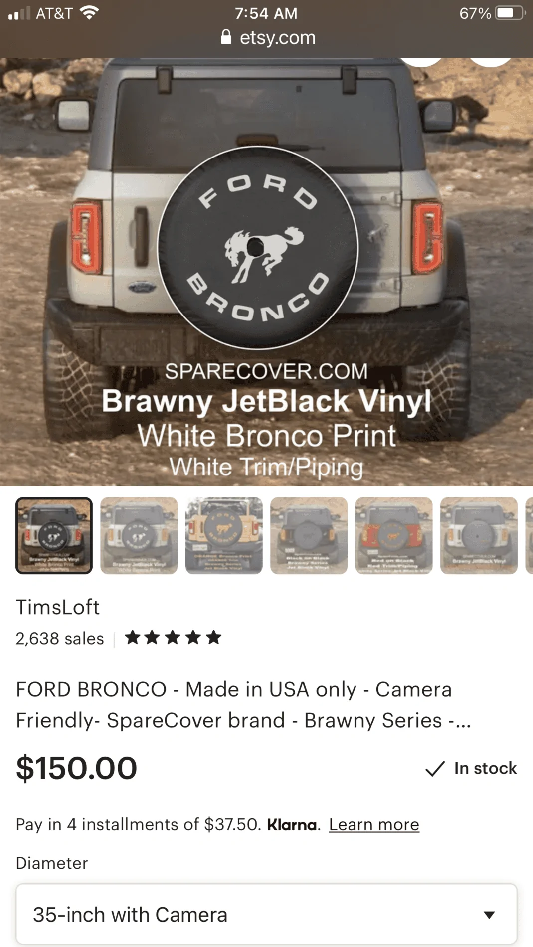 Ford Bronco Spare Tire Cover 8BE73126-2CAE-490C-BD79-2D158B7C0F3F