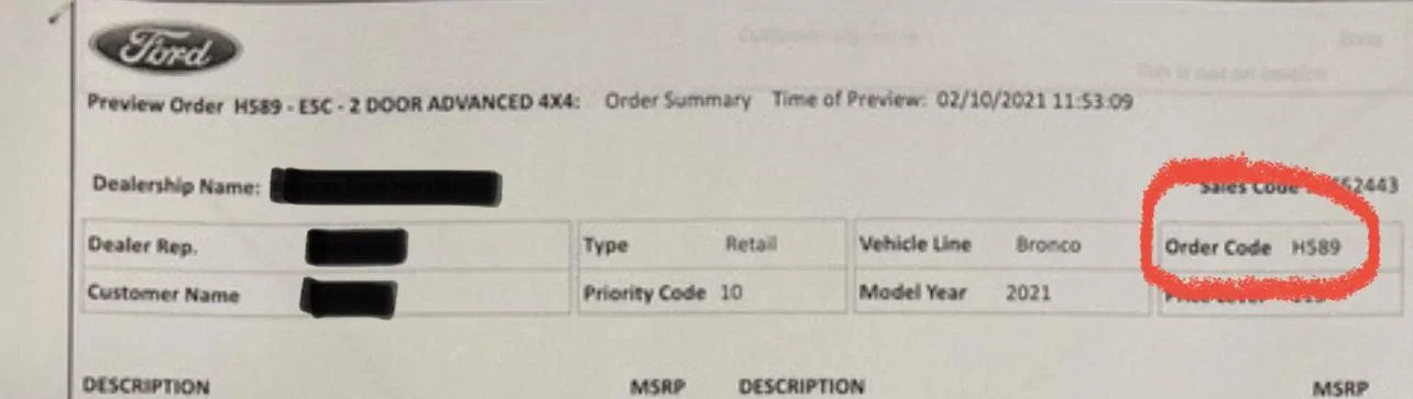 Ford Bronco Updated Customer Order Number in VIN Checker C69E514D-816D-42A9-AA3E-AD5ABEFBB007