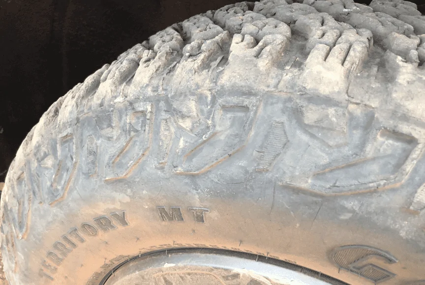 Ford Bronco flat tire while "off roading" my Sashquatch 1635211924716