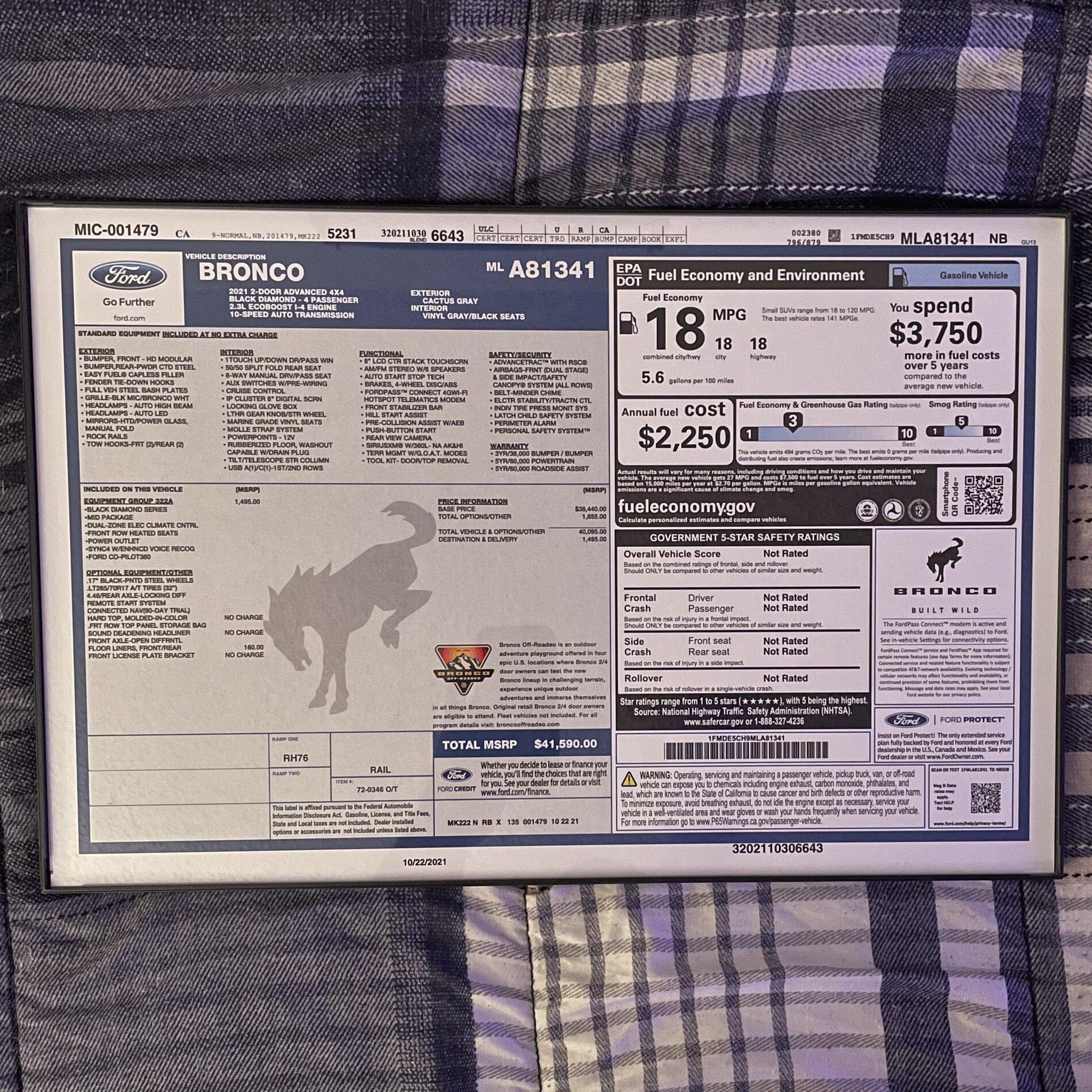 Ford Bronco Framing/Displaying Window Stickers 82EF804D-DE98-4F55-B4BF-7BA7596CA22C