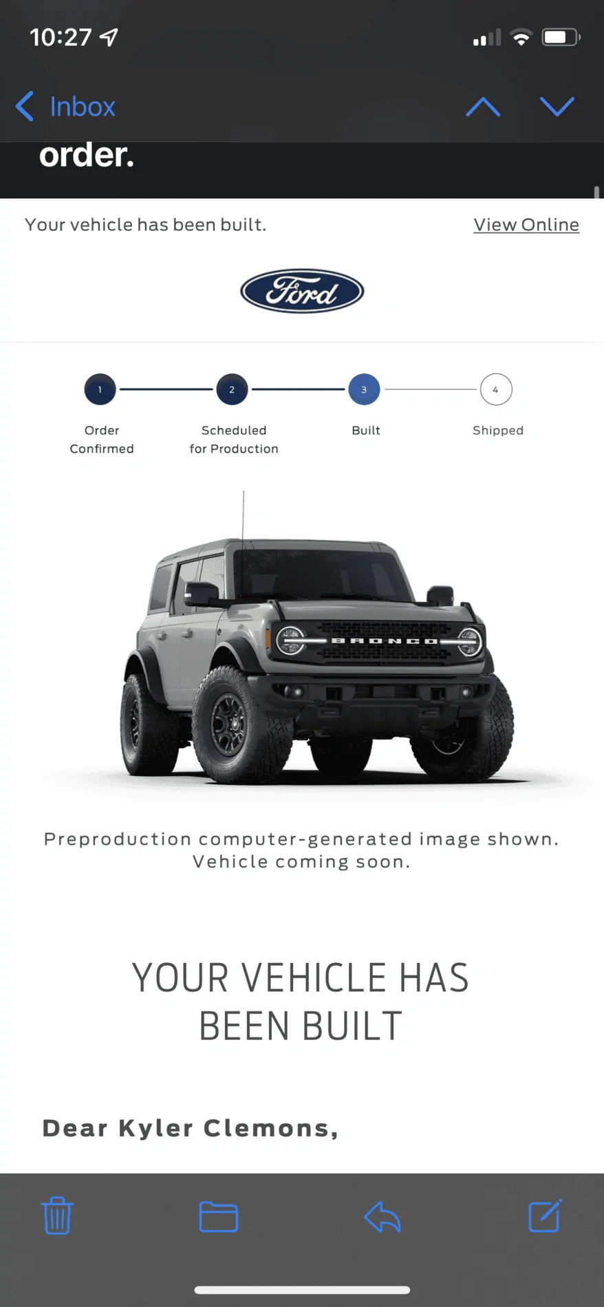 Ford Bronco *** DIRT MOUNTAIN Broncos - Built, Shipped, Delivered Tracker*** 98C406A0-FA70-46A2-AA7A-69EE2679D553
