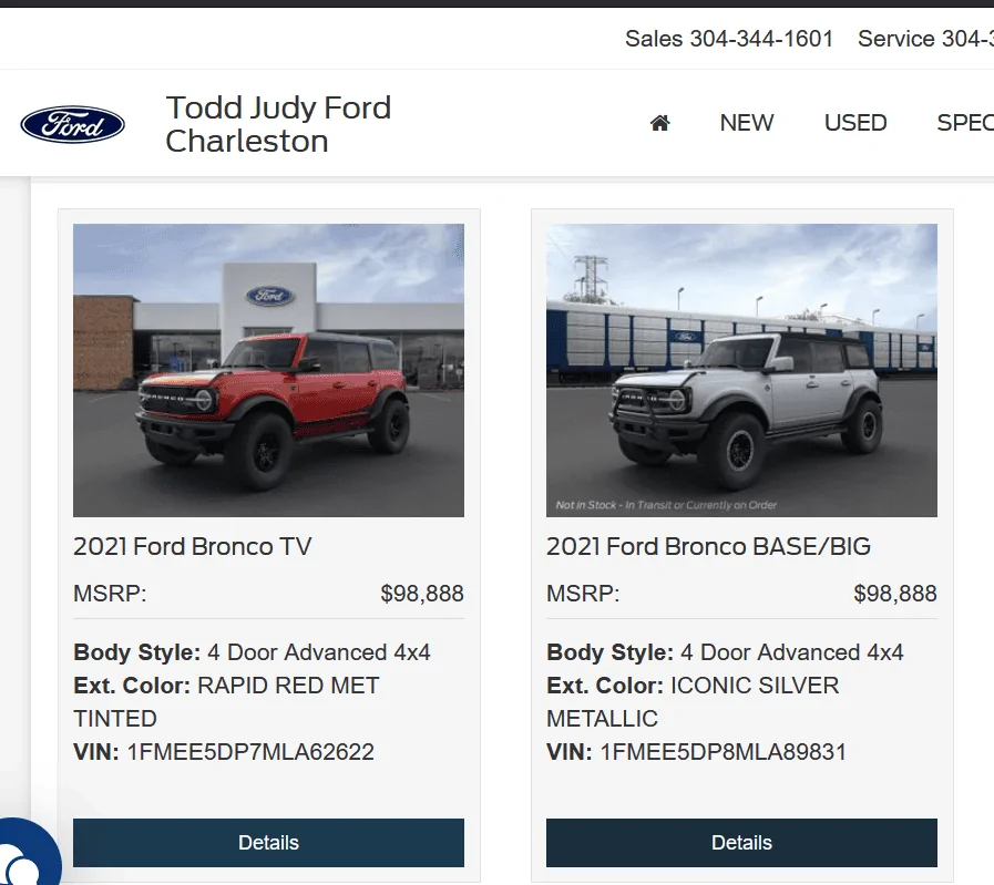 Ford Bronco Come and get your $90k Big Bend! 1635267698552