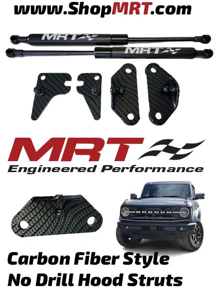 Ford Bronco MRT- 2021+ Bronco No Drill Hood Strut Kit Bronco CF Hood Strut forum